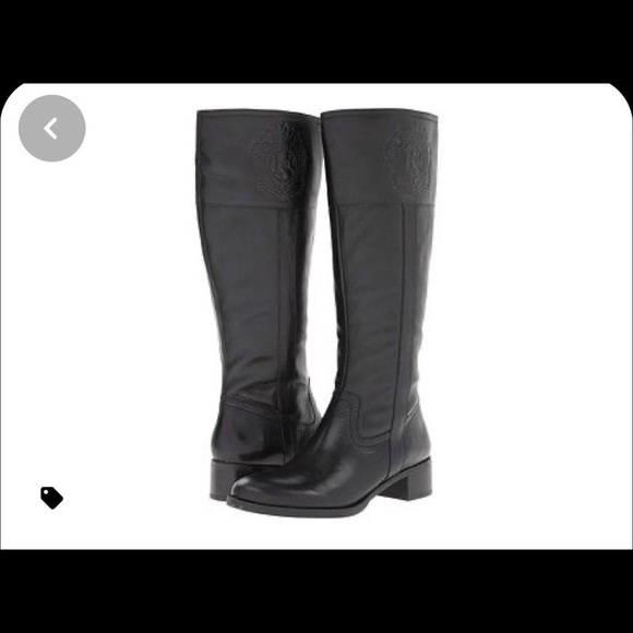 Franco Sarto Shoes - Franco Sarto Christie Riding Boot Black Leather​​​​​​​​​​